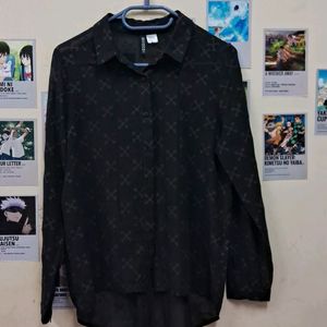 Black Mesh Shirt