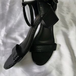 Black Heels with Ankle Loop