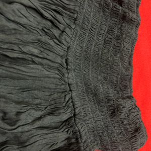 Black Balloon Style Skirt