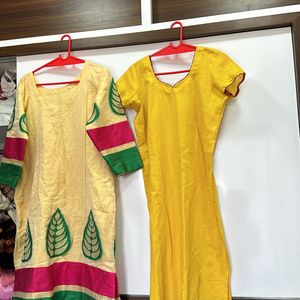 Combo Of 4 Kurti And 1 Plazzo