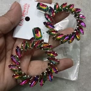 Korean Multi Colour Earrings