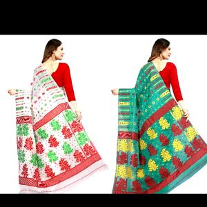 Absolutely New Cotton Jamdani Saree