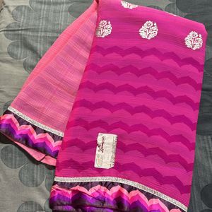 Four Sarees Combo With Blouse Pices