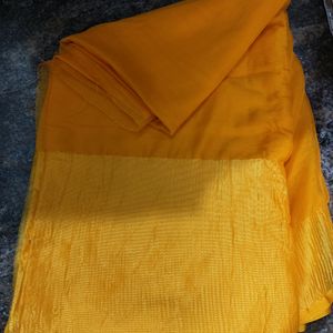 Mustard Saree