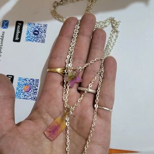 Resin Antitarnish Tripal Layered Necklace [New]