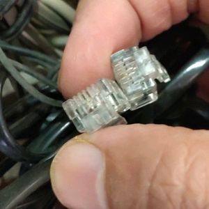 6 thin Lan Cables For Internet Connection