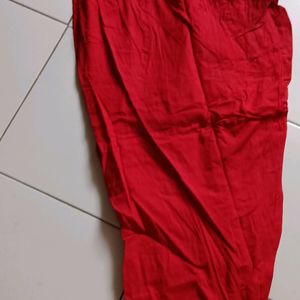 Cotton Red Salwar