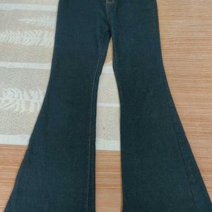 blue bootcut jeans