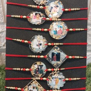 Customized Resin rakhi With Picture