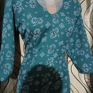 Sea Green Printed Suit