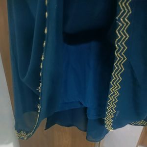 Long Kurti Style Dress With Skirt, Dupatta