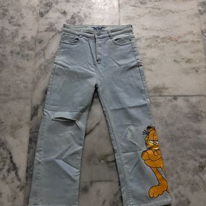 Hand Painted Blue Jeans