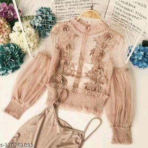 New Korean Embroidery Nude Blouson