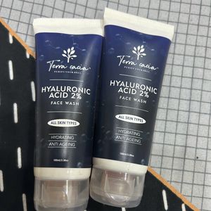 Terra Cacia Hyaluronic Acid 2% Face Wash - 2qty