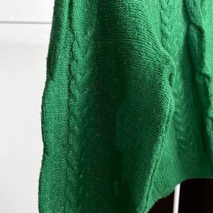 Green Crop Sweater