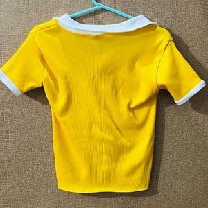 Yellow Crop Top