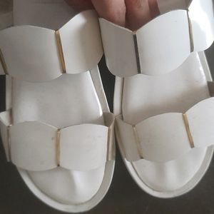 White Flipflops Sandals