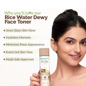 Mamaearth Rice Water Toner For Glass Skin