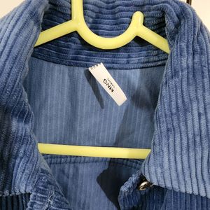 Mango Blue Corduroy  Jacket