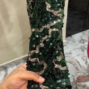 Velvet Green Gown