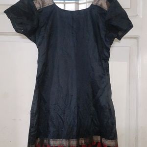 Long Banarsi Kurti Size M