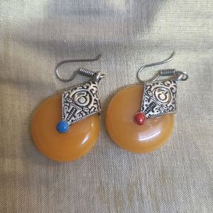 Yellow Stone Earrings