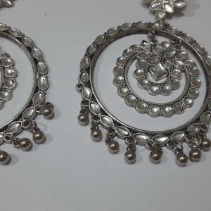 Silver Oxidised Earrings