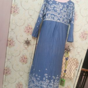 Denim Maxi Styl Dress