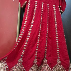 BEAUTIFUL Dark ROSE PINK Anarkali