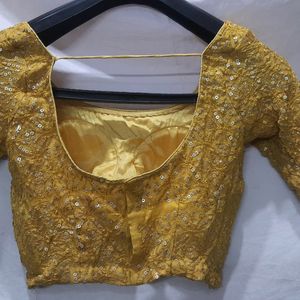 Padded Blouse With Heavy Embroidery