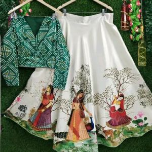 Bandhani Pure Silk Blend Lehenga