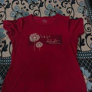 Pink Color Women T Shirt Best Condition