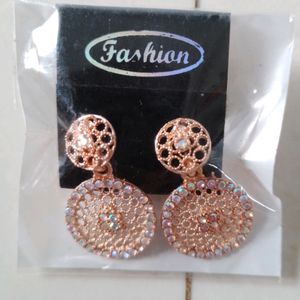 Golden Daymond Earings