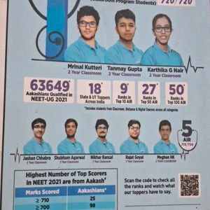 AAKASH INSTITUTE M CAPS FOR NEET