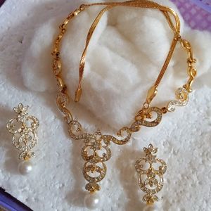 Gold Jerkan Necklace Set