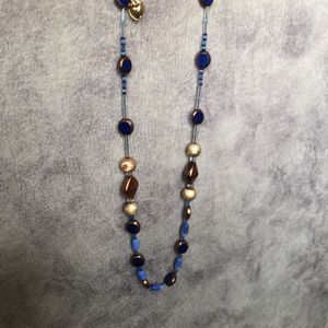 Blue N Copper Mala