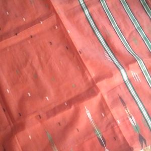 NEW fancy thread work Orange golden saree with fal