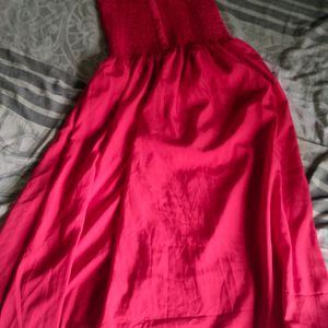 Corset Red Colour Mudi Dress