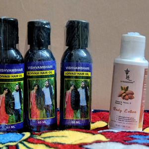 Adivasi Hair Oil & La Bengerry Body Lotion