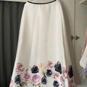 Flower Print Skirt