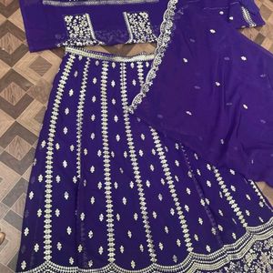 Purple Lehenga Choli Set