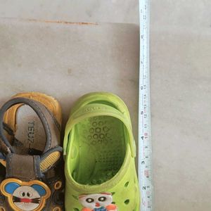 Set Of Boys Sandals And Crocs