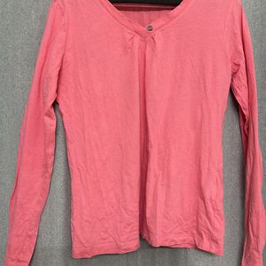 Pink Full Sleeve T-shirt