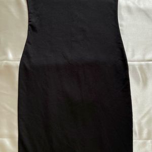 Zara Black Midi Bodycon Dress