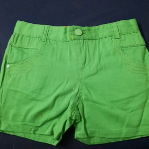 Green Kids Shorts