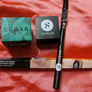 Combo Sugar Cosmetics Lipstick & Kajal