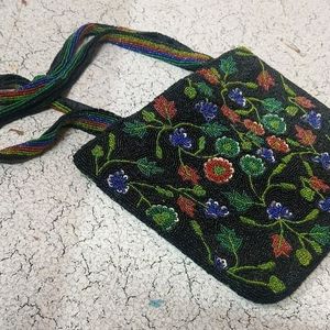 Black Beaded Embroidery Bag