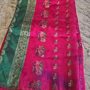 Banarasi Silk Saree Pink