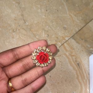 Stone Rose Finger Ring