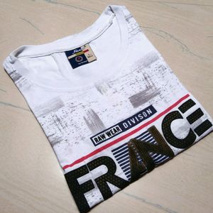 Printed White T-shirt